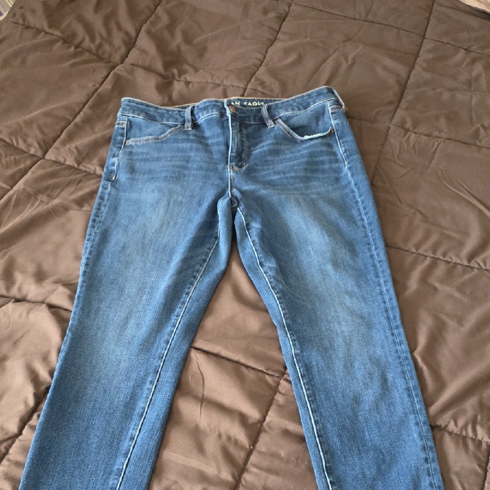 American Eagle Outfitters Women's Light Blue Dream Stretch Jeggings